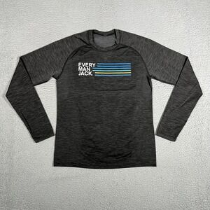 Lululemon Shirt Mens Small Gray Metal Vent Pullover Stretch Casual Gym Workout